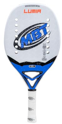 MBT LUMIA Raquette Beach Tennis – Carbone et fibre de verre – Traitement Super Grip – EVA Soft – Légère et équilibrée – Profil 22 mm