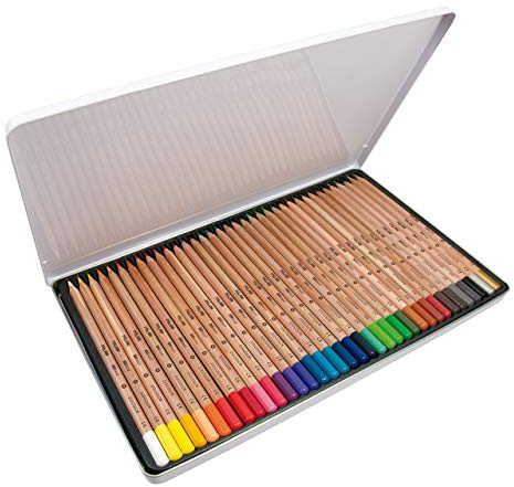 MILAN - Boîte métal de 36 crayons de couleur