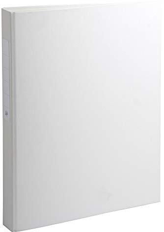 Exacompta 54388E 10er Pack Ringbücher 2 Ringe Füllhöhe 25mm, Rücken 40mm, aufgeklebtes Rückenschild, für DIN A4 Kunststoffbezug aussen und innen, weiß