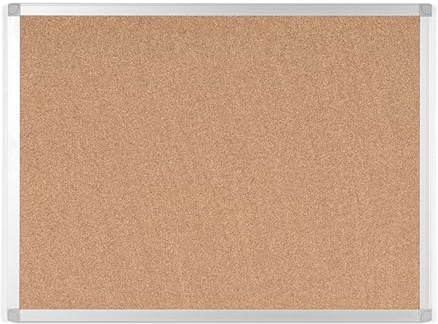 BoardsPlus Cork Bulletin Board, 18 x 24, Wall Mounted Self-Healing Pin Board with Aluminum Frame, Affordable Corkboard for Home, Office, Dorm & Classroom