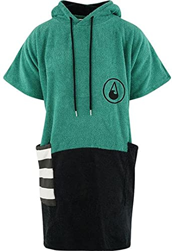 WAVE HAWAII Poncho Faro Badeponcho 100% Baumwolle für Körpergrößen von 160-190 cm Umkleidehilfe für Schwimmen Strand Surfen Badetuch mit Kapuze Duschponcho für Damen Herren Erwachsene