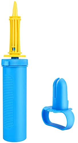 Ballonpumpe Luftballon Luftpumpen Hand Luftballonpumpe für Geburtstag Party Hochzeit Dekoratione (Blau