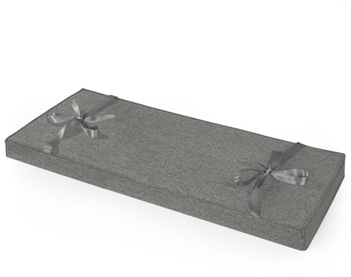 ROFIELTY Bench Cushion 39 inch, Durable Bench Cushions for Indoor Furniture, Window Seat Cushions Indoor, Personalized Custom Bench Cushion (39x11x2inch,Dark Gray)