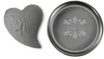 Nordic Chic Chalk Paint | Colour Grey | 750ml | for Furniture, Wood, Metal and more | zero VOC | Ecolabel | EN 71-3 Cert. (can be used on Childrens Furniture)