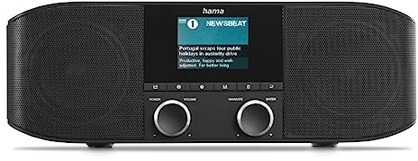 Hama DAB+ Radio Mit Bluetooth - Küchenradio DR1410BT Digitalradio Stereo, Wecker, Kopfhöreranschluss Aux 3,5mm, FM, Farbdisplay - Schwarz