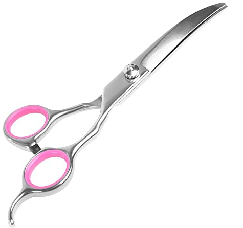 DONGKER Hundeschere, Edelstahl Hund Effilierschere/Gebogene Schere/Gerade Haarschere, Hund Fellschere Pfotenschere Für Haustier, Hunde und Katze Fellpflege