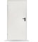 FENSTERVERSAND - Nebeneingangstür nach innen öffnend Stahl, Eingangstür, Nebeneingangstür weiß, Kellertür, Haustüren Eingangstüren, BxH: 895x2010 mm DIN links, Türklinke innen, außen