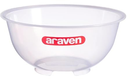 Araven Polypropylene Mixing Bowl Transparent - 7Ltr