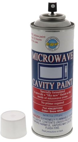 98QBP0302 MICROWAVE OVEN CAVITY PAINT IN SNOW WHITE