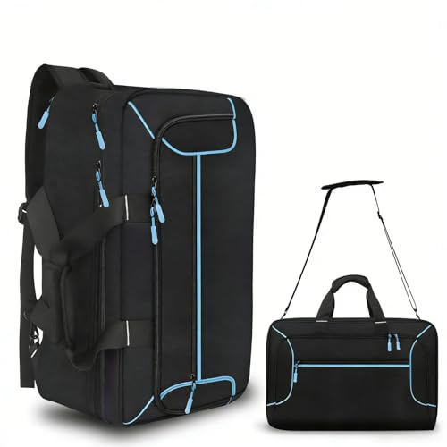 ZYZXSMD DJ Controller Case for DDJ-FLX4/DDJ 200/DDJ 400/DDJ REV1/DDJ SB3/DDJ 202, DJ Controller Bag with Thick EVA Padding and 17”Laptop,40L Padded DJ Equipment Backpack Bag for Travel&Performance