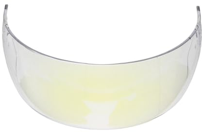 ABOOFAN Visera de Policarbonato Antivaho para Casco de Hockey sobre Hielo, Media Pantalla Curvada Azul Resistente a Rayones, Protección Facial Transparente para Adultos y Jóvenes, Equipo