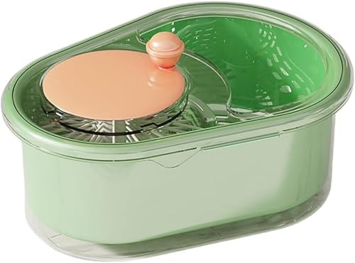 Frukt- och grönsakstvätt Spinner – stor kapacitet köksrengörare med borste, skål och sil – kompakt och effektiv för enkel tvätt