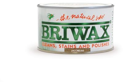 Briwax Original Jacobean 400g- Multi-Shade Wood Wax Polish | Ideal for Furniture Restoration & DIY Wood Projects