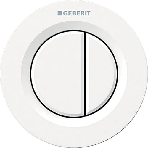 Geberit Dual Flush, Comando Pneumatico Tipo 01, Sigma 8, Incasso Completo, Bianco