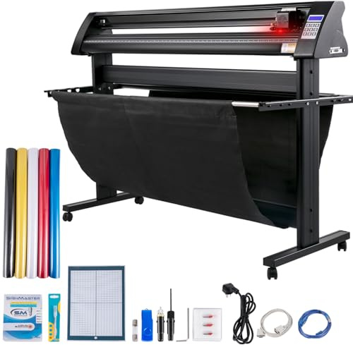 VEVOR Plotter da Taglio in Vinile 1350 mm Luce di Guida LED Signmaster Label Maker Plotter di Taglio in Vinile per Campo pubblicitario Decorazione Varie Artigianato Fabbricazione di Etichette