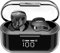 TOZO Crystal Buds Kopfhörer Kabellos, Echte Drahtlose Stereo Bluetooth Kopfhörer, 49 Std Spielzeit IPX8 Wasserdicht In-Ear Kopfhörer, Digitalanzeige und Transparentem Gehäuse, Schwarz