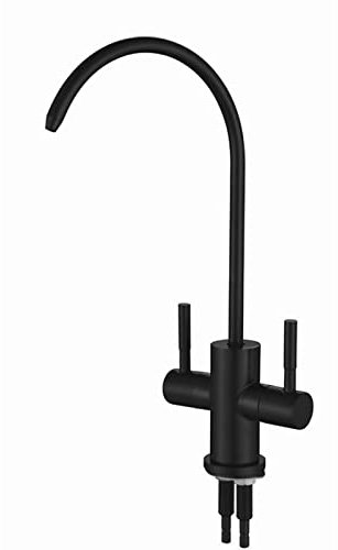 Grifos de lavabo 1 unids 1/4 '' doble agujero fregadero grifo ósmosis inversa Ro filtro de agua potable grifo de cocina