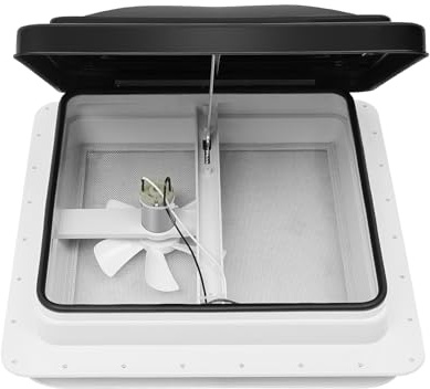 SICHENSH 42 x 42 cm claraboya de techo para caravanas, autocaravanas con pantalla de ventana, escotilla de techo para caravanas, autocaravanas | Stock UE