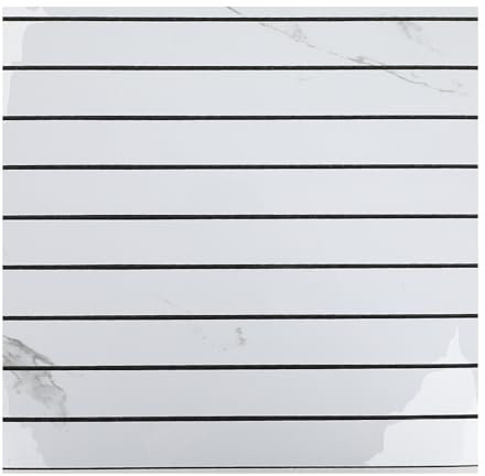 Carta da parati a doghe in legno, autoadesiva, effetto 3D, pannelli da parete in legno naturale, 10 pezzi, 40 x 40 cm, rimovibili e impermeabili, carta da contatto (bianco)