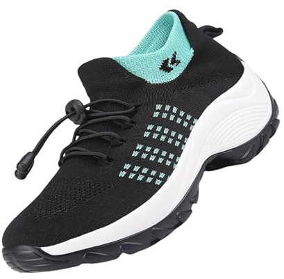 Generisch Zapatos ortopédicos para mujer con soporte de arco, zapatos para caminar, zapatillas de correr, zapatillas deportivas, zapatos para caminar ligeros, zapatos deportivos cómodos y