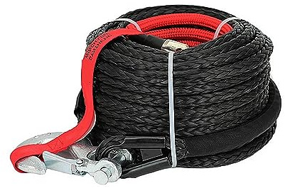 For ATV SUV Veicolo 8mm * 15m Verricello Sintetico Corda di Traino Auto 4x4 Accessori Off Road Rimorchio Cinghia di Resistenza Alla Rottura Max 20500LBS