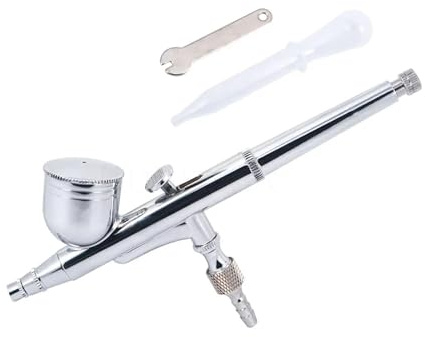 Pistola per Verniciare, Pistola a spruzzo for aerografo da 0,3 mm, alimentazione a gravità, pistola a spruzzo for vernice a doppia azione for modelli artistici e artigianali(Spray Gun)