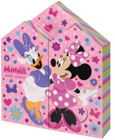 Top Linen (NW) Ltd Minnie Mouse Advent Calendar 2025 – 24 Days of Magical Disney Surprises for Kids | Official Girls Gift Set | Christmas Countdown with Toys, Stickers & Accessories