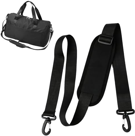 2 PCS Correa de Hombro, Correa Universal 38 mm, Correa de Repuesto para Bolsas, Ajustable Desde 90 hasta 160 cm con Almohadilla, para Bolsa Portátil, Bolsa de Viaje, Bolsa Deportiva Y Bolsa Bandolera