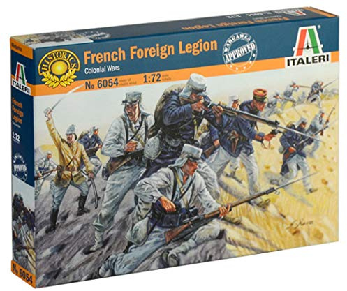 ITALERI 6054S – 1:72 French Foreign Legion, modellbyggsats, stativbyggnad, hantverk, hobby, limning, plastbyggsats, detaljerad