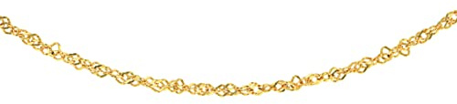 CARISSIMA Damer 9k (375) guld 1,2 mm diamantslipning twist pansarkedja, 61cm