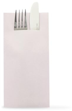 Sovie HORECA Besteckservietten in HELLROSA aus Linclass Airlaid, 40x40cm, 1/8 Falz, stoffähnliche Einwegserviette, Ideal für Hochzeiten & Events, 100 Stück