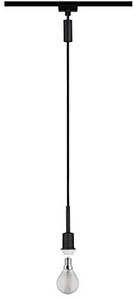 Paulmann 96912 DecoSystems Basic URail Pendant E14 max. 20W dimmable 230V Black matt Rail System – Choose Any lamp