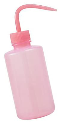 Tattoo Wash Flaska, Slagtålig Lash Water Bottle Squeezer för Tatuerare (Rosa)