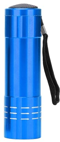 Trimming Shop UV Torch, Ultraviolet Flashlight, Black Light Detector for Pet Urine, Stain, Bed Bug on Carpet, Fake Banknote, Hotel & Bathroom Stains Detection, Blue, 3 x AAA Batteries (Not Included)
