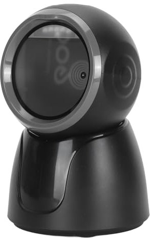 Plyisty 1D 2D QR-Barcode-Scanner, Kabellose Bluetooth 2,4 G Kabelgebundene USB-Verbindung, Omnidirektionaler Freihändiger Automatischer Barcode-Leser-Scanner, für Banken, Lager