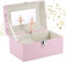 Huiguli Spieluhr Ballerina Schmuckkästchen, Musikalisches Ballerina-Schmuckkästchen, Kinder Spieluhr mit Drehender Ballerina,Geschenk für Mädchen Kinder Alter 3–10, 18x12x10cm