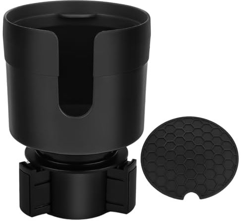 Getränkehalter Auto, Flaschenhalter Auto Becherhalter, Auto Getränkehalter Expander mit Verstellbarer Wasserflaschenhalter Untersetzer und Basis, Kompatibel mit großen 32/40 oz Flaschen