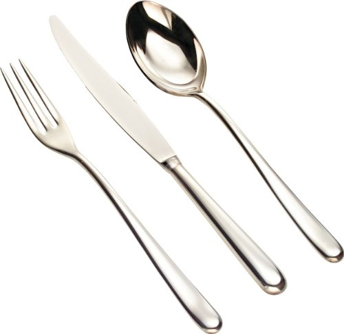 Alessi LCD01S24M Caccia Servizio di Posate, Acciaio Inossidabile 18/10, Lucido, Set da 24