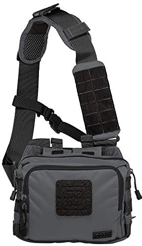 5.11 Tactical Caja 2 Banger – Bolso Bandolera, 25 cm, 3,27 L, Gris Doble Tap
