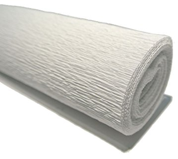 Bellaflor Floristenkrepp 50 cm x 250 cm lichtecht, Nicht ausblutend, weiß 00