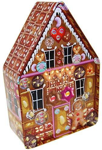 Unbekannt Boîte à biscuits Maison en pain d'épice Classique Noël, 180x120x58 mm