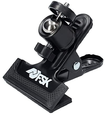 Ferrestock FSKPSN001 pinza de sujeción para nivel laser, acabado engomado antideslizante, rosca universal de ¼”, apertura de 4,5cm