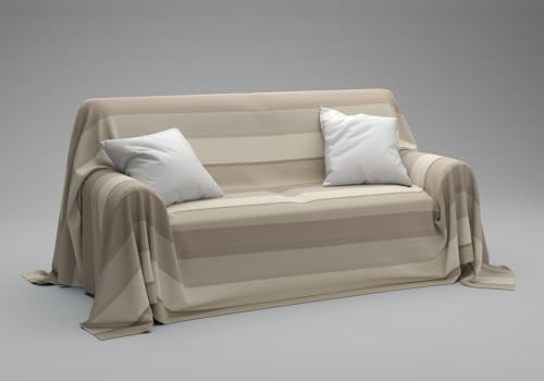 Dorian Home - Copriletto Singolo Estivo e Primaverile 180x270 Cotone 100% Puro Resistente Ideale come Telo Copridivano Arredo Copritutto, Copri Divano e Coperta Letto Singola, Foulard Leggero Multiuso