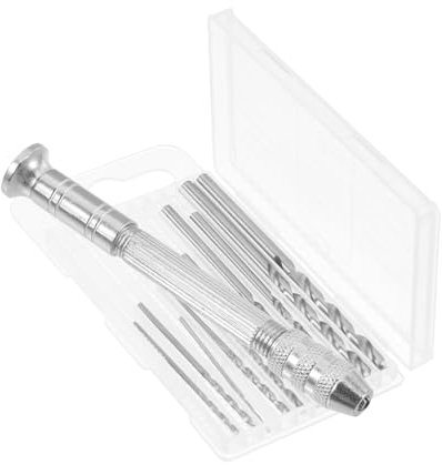 NULYLU Einstellbarer Stiftschraubstock Handbohrer 10-teiliges Bohrer-set 0 8–3 0 Mm Präzisions-drehwerkzeug Für Schmuck