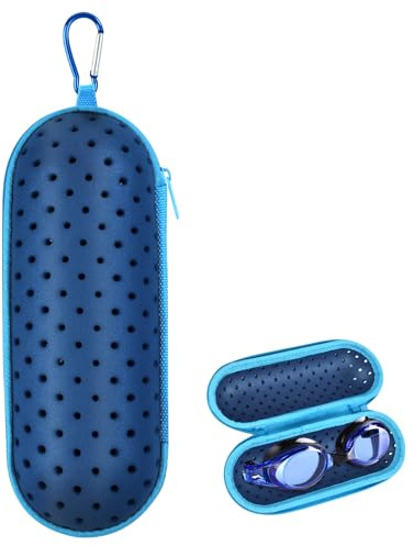 DIELOVEHUA Custodia per Occhialini da Nuoto, Swimming Goggles Case con Fori di Drenaggio, Clip a Gancio, Scatola per Occhialinis da Nuoto, Astuccio per Occhialini da Nuotos, Unisex