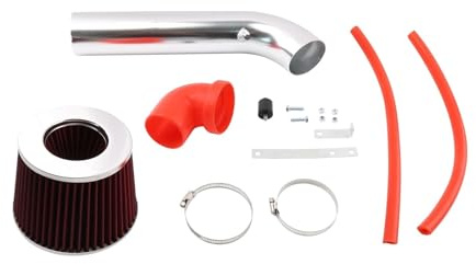 Automotive Air Intake Pipe Short Ram Air Intake Kit Pipe + RED Filter For 1991-1995 For JEEP For Wrangler 2.5L 4.0L L4 L6 Racing