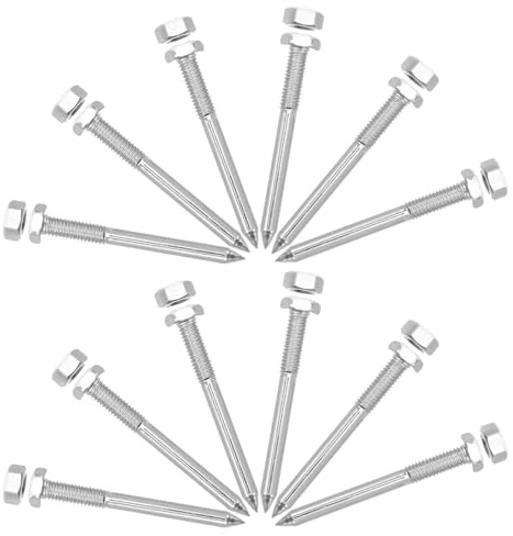 Kichvoe Zapatos Aireadores Clavos Metálicos 5,8 Cm, 30 Piezas para Airear Césped, Estacas de Aireador de Suelo para Jardín, Parque y Campo de Golf, Herramienta Manual para