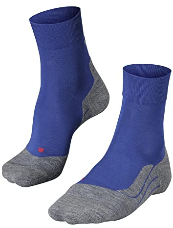 FALKE Homme Ru4 Endurance M So Coton Anti-ampoule Chaussettes De Course, Bleu Athletic Blue 6451, 44-45 EU