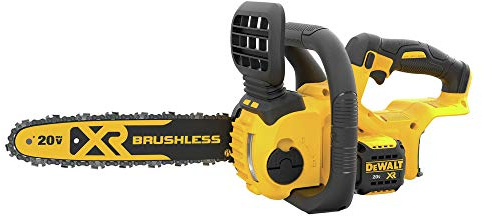 DEWALT DCCS620B 20V Max Compact Cordless Chainsaw with Brushless Motor, Tool Only