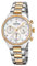Festina Damen Chronograph Quarz Uhr mit Edelstahl Armband F20402/1